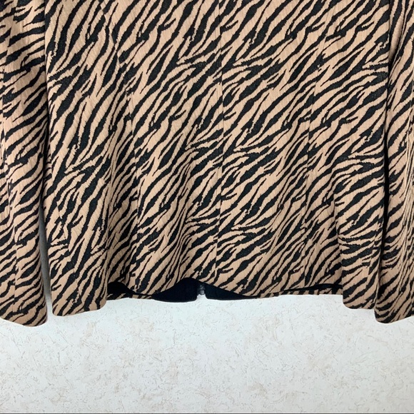Laura Ashley zebra print zip jacket with pockets - Picture 8 of 11